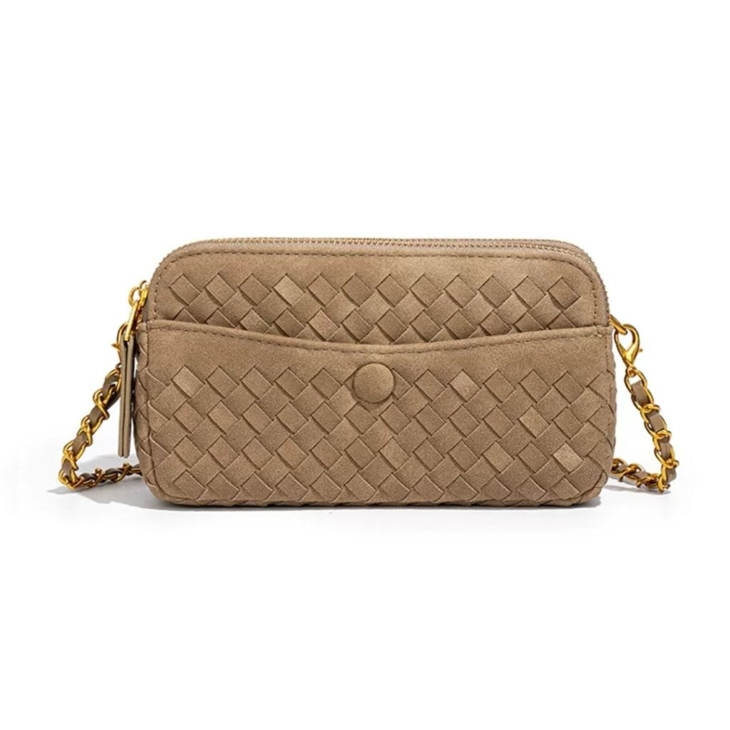 Ella Crossbody Chain – Taupe