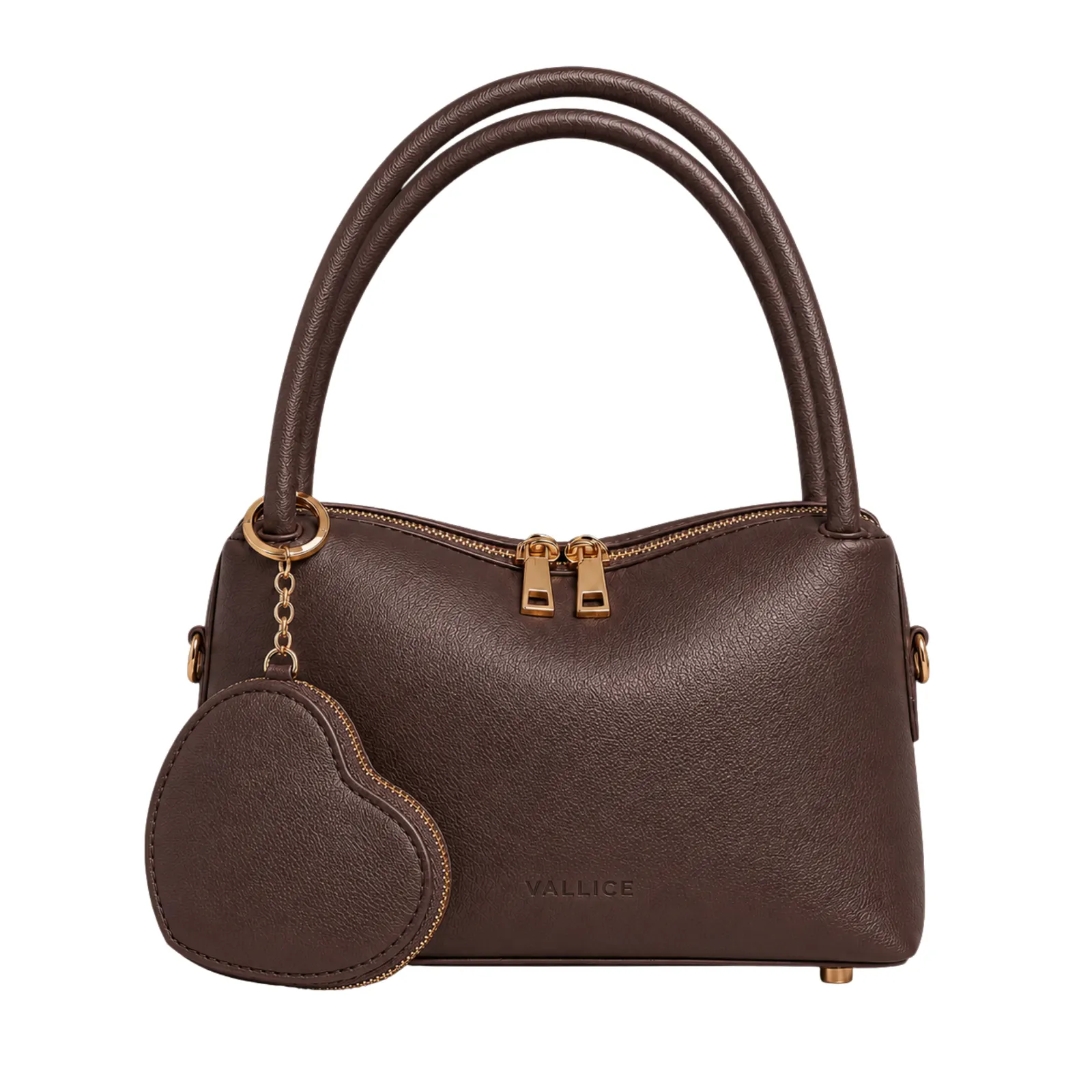 Brielle Bag & Heart Charm Pouch – Brown