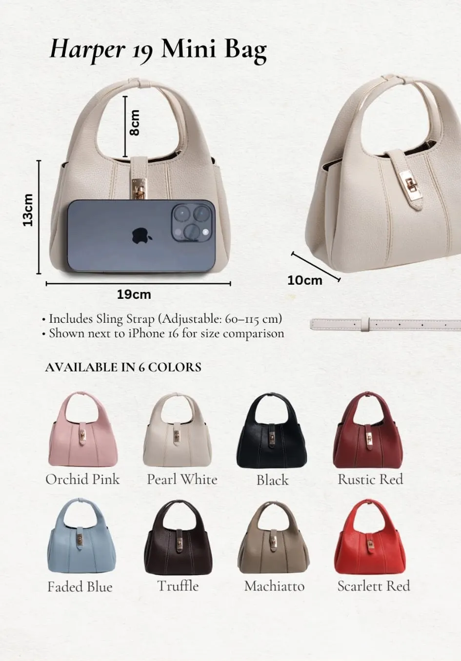 HARPER 19 MINI BAG – Orchid Pink thumbnail 2