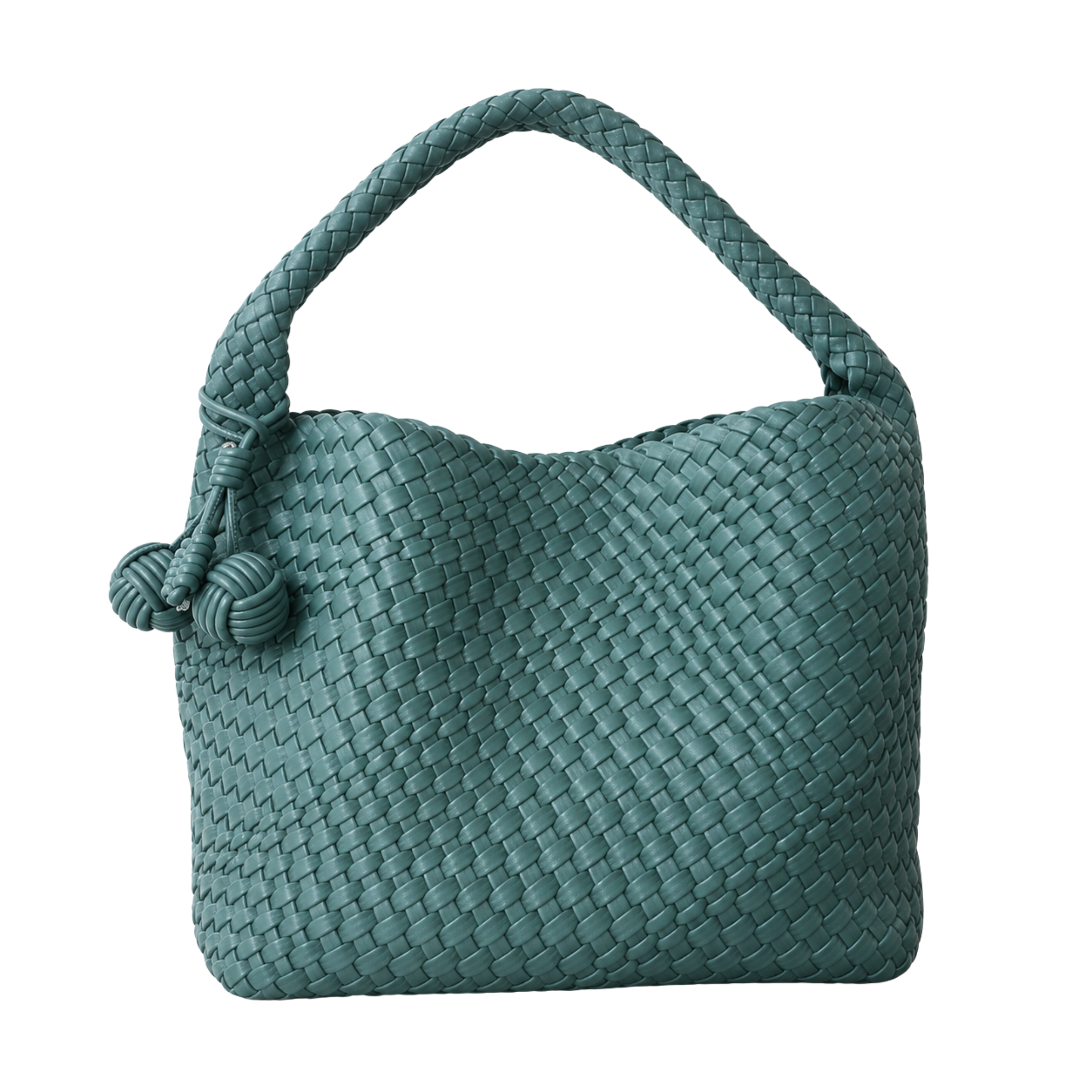 Zia Leather Shoulder Bag – Teal Green