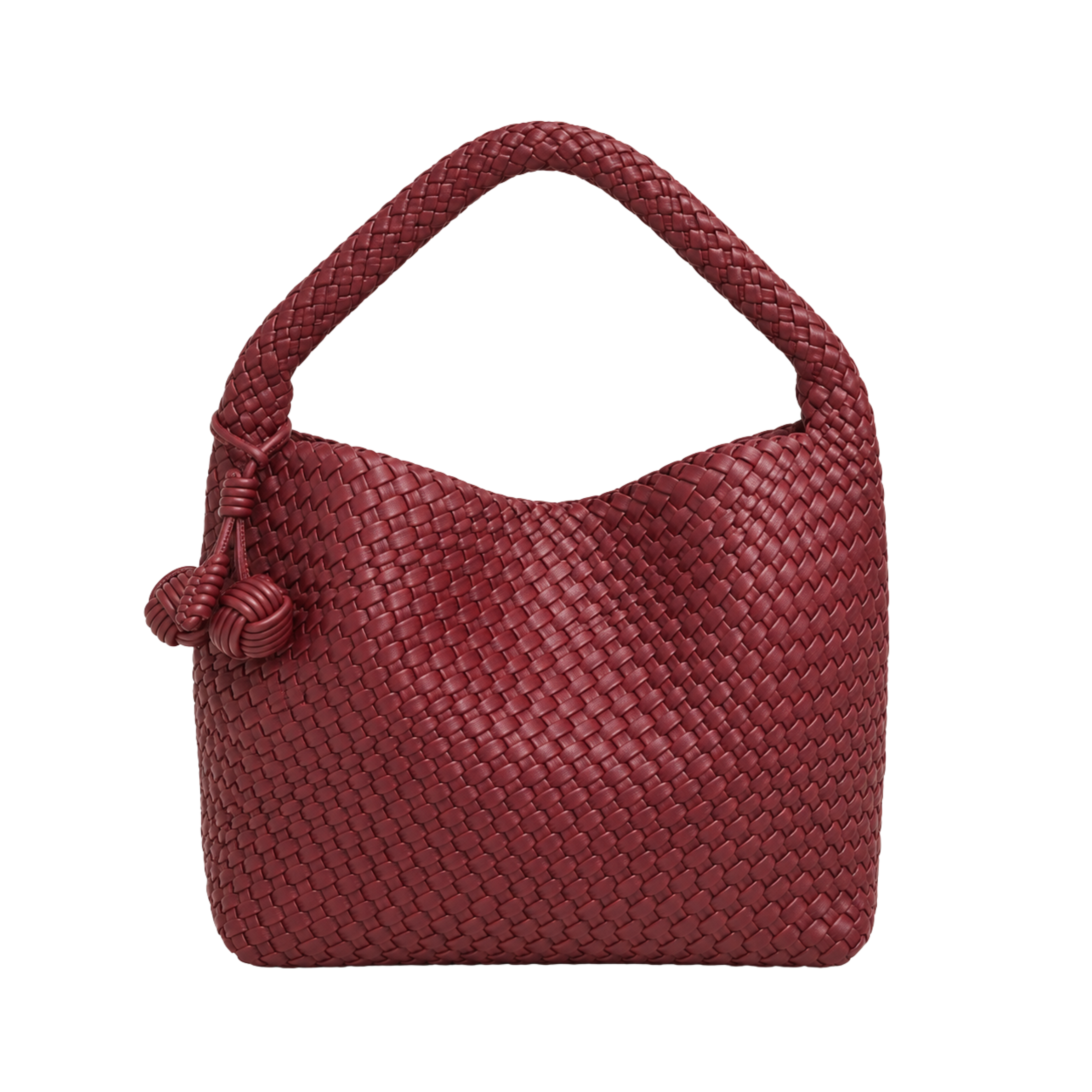 Zia Leather Shoulder Bag – Burgundy