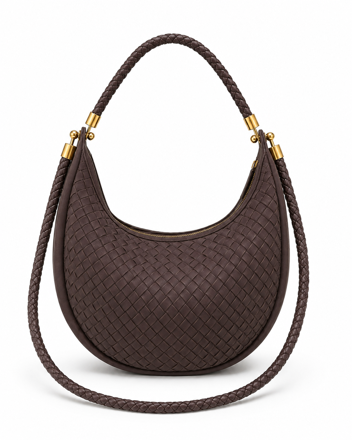 Lizzie Suede Dual Handle Bag – Fondant