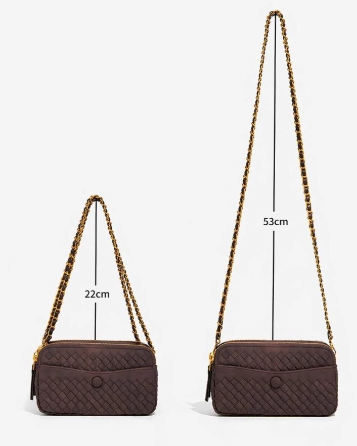 Ella Crossbody Chain – Dark Choco thumbnail 3