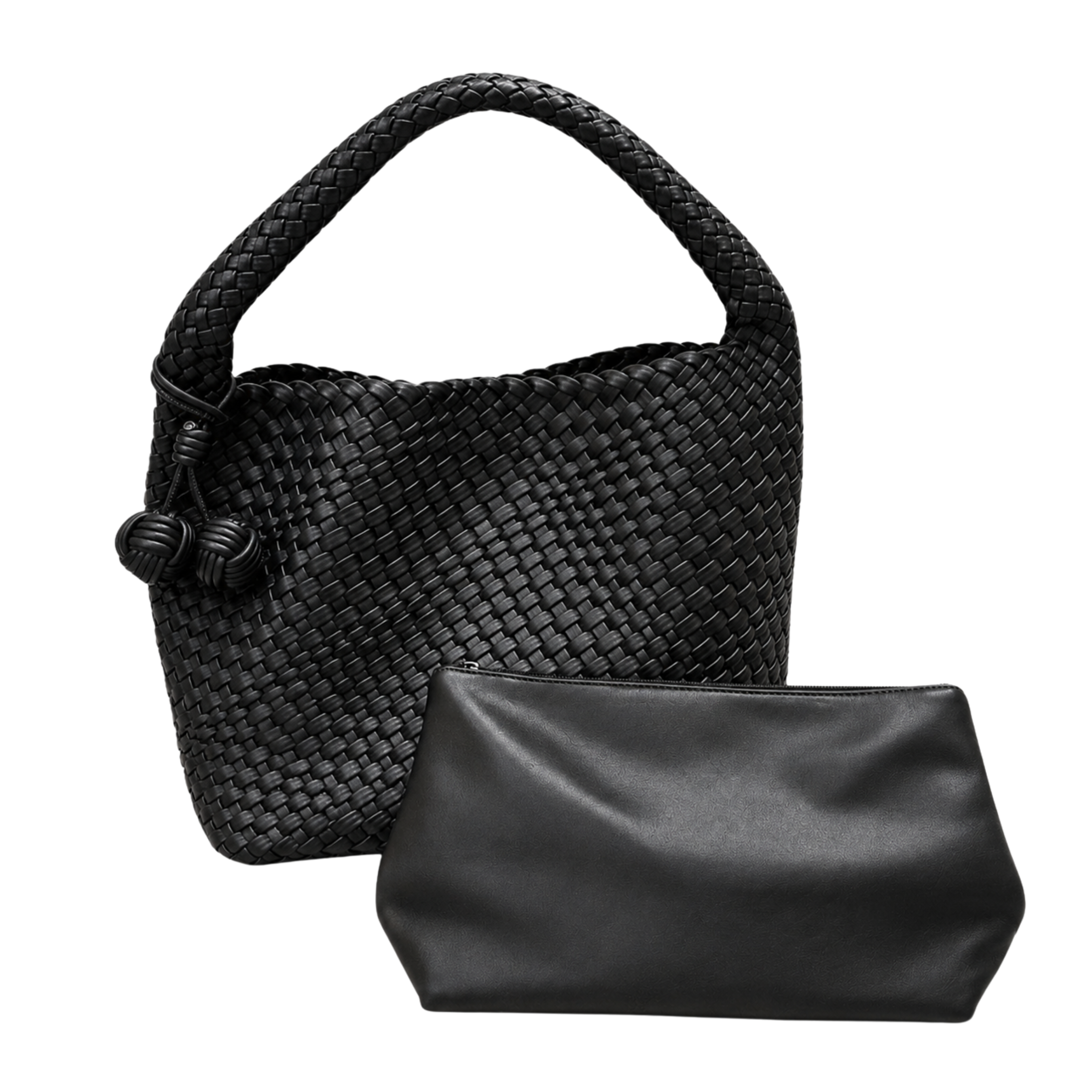 Zia Leather Shoulder Bag – Black thumbnail 2