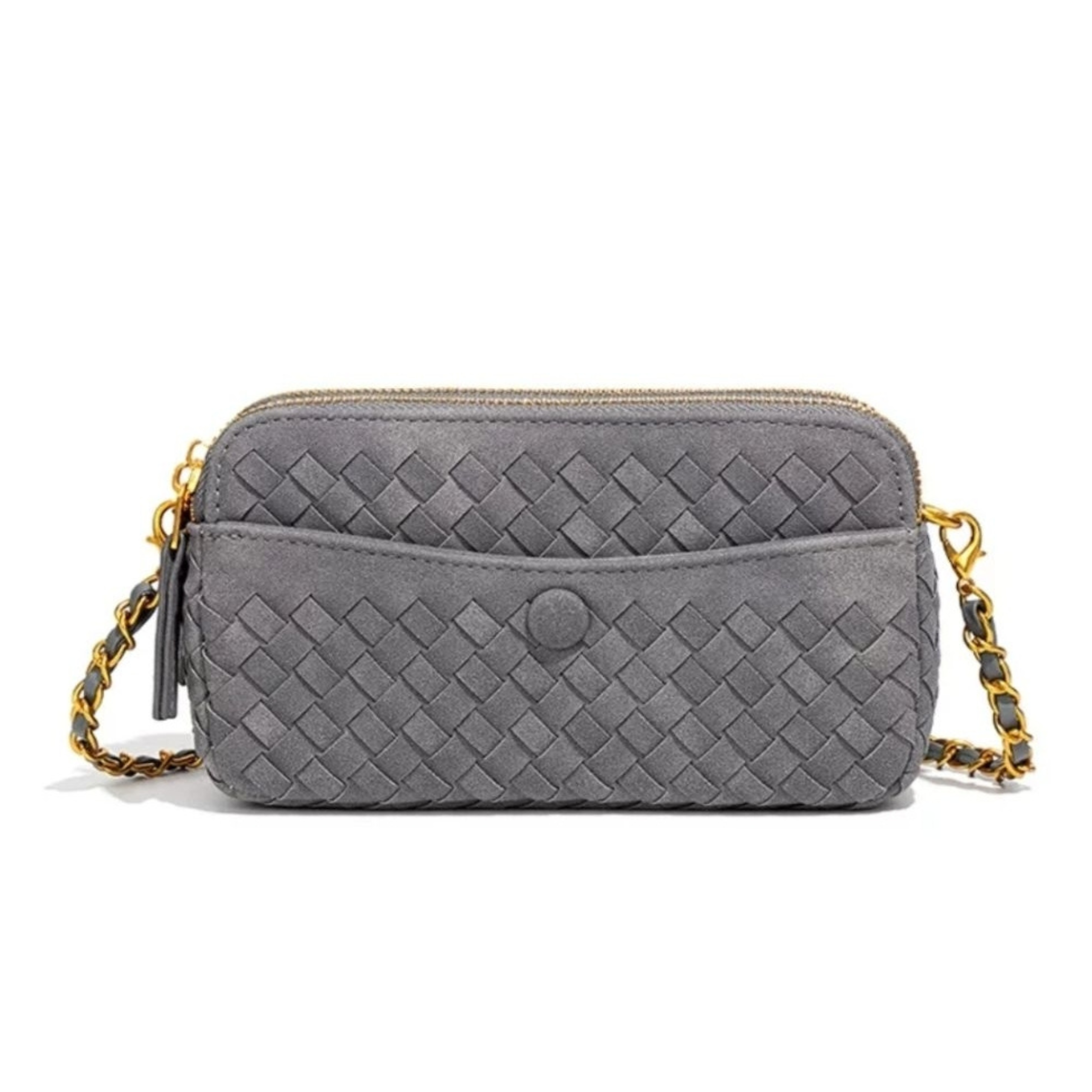 Ella Crossbody Chain – Stone Grey