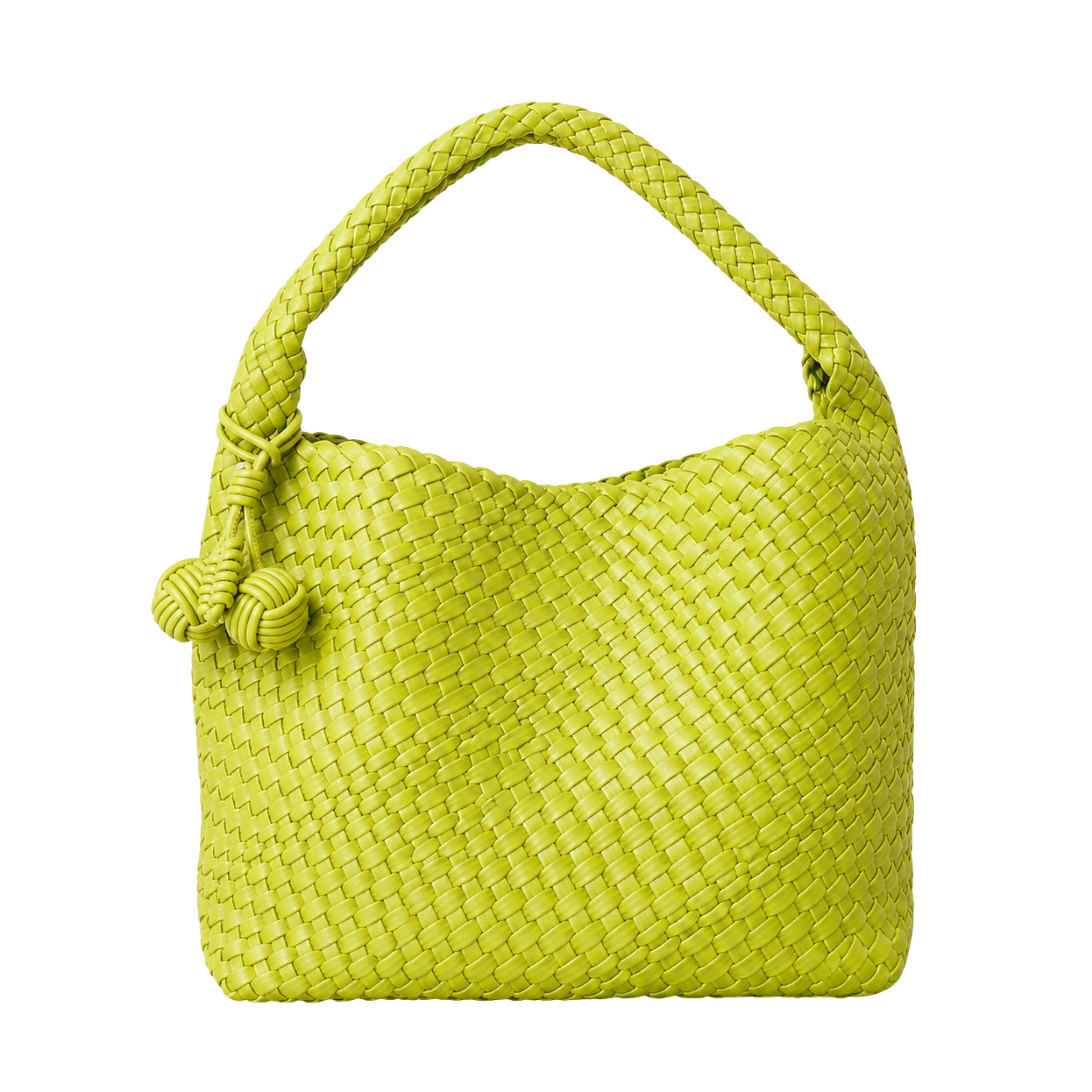 Zia Leather Shoulder Bag – LIME