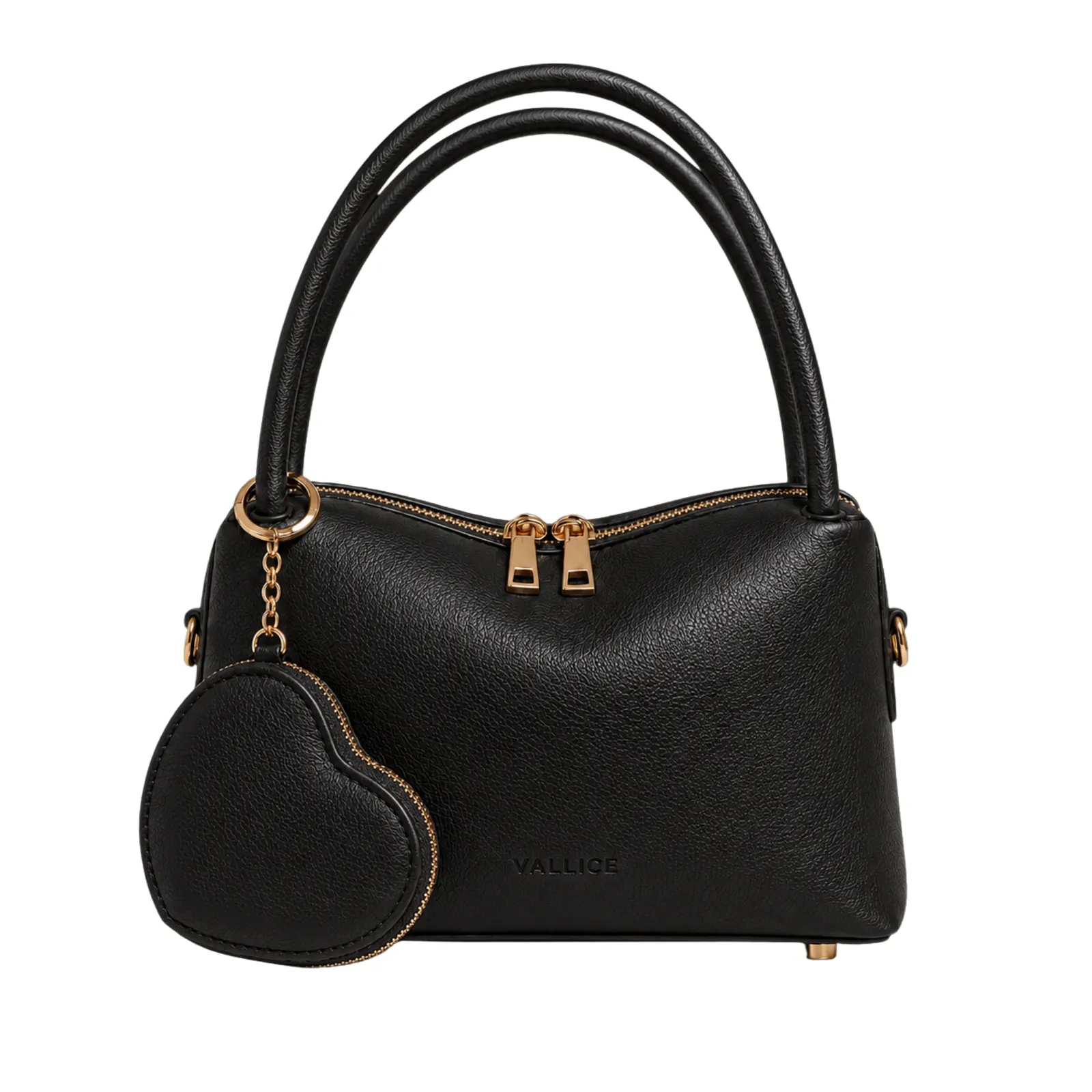 Brielle Bag & Heart Charm Pouch – Black