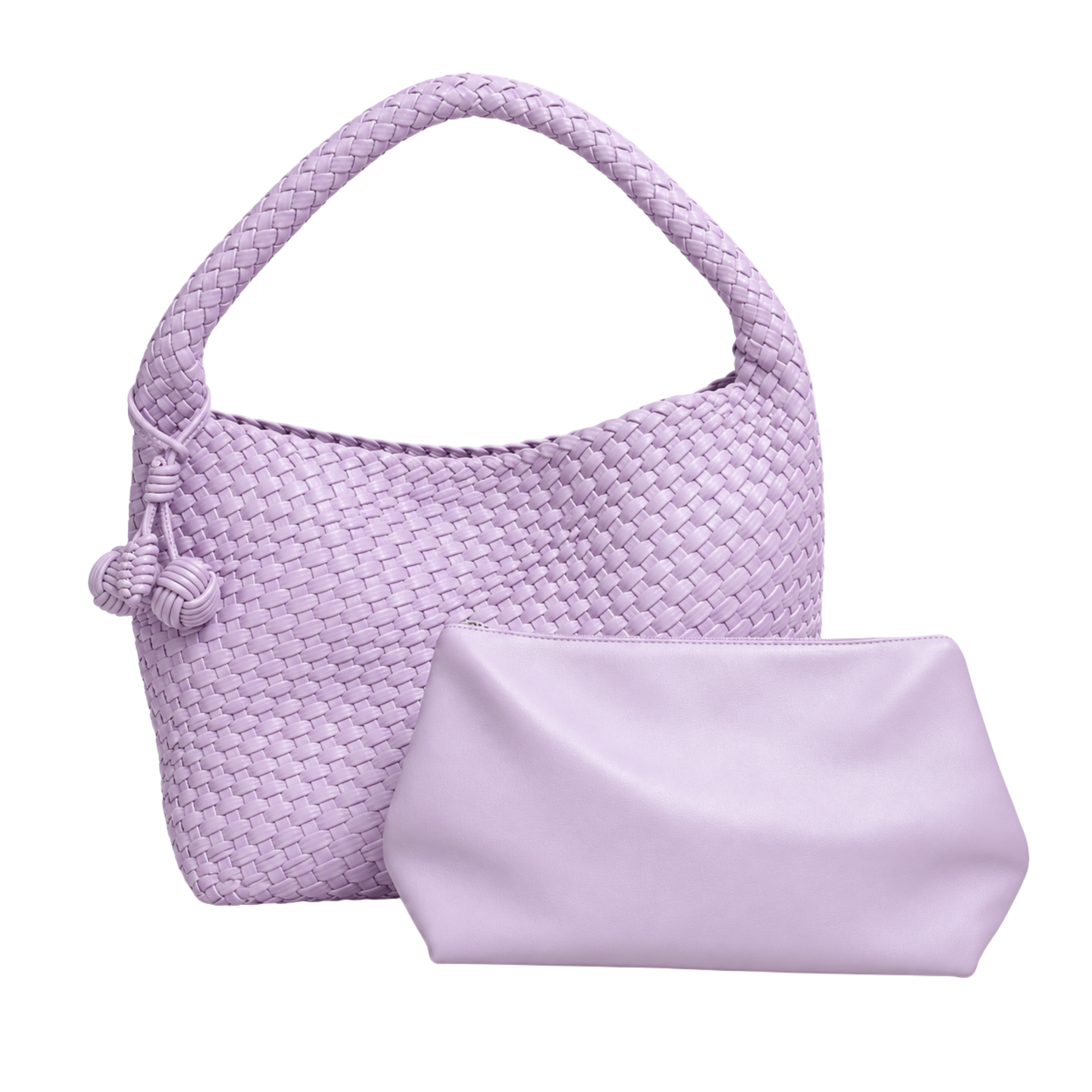 Zia Leather Shoulder Bag – Lavender thumbnail 2