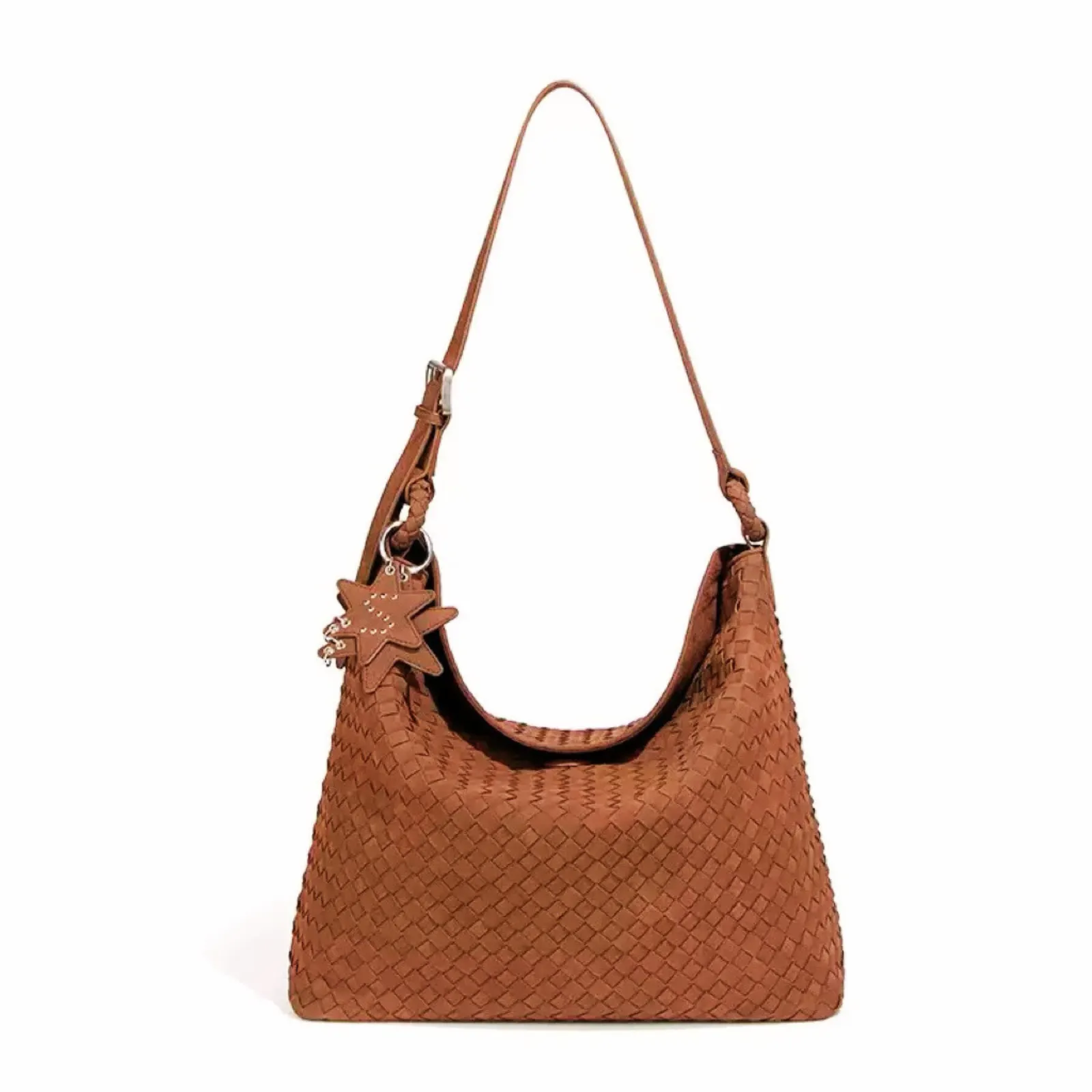 Orlo Suede Slouchy Bag – Camel