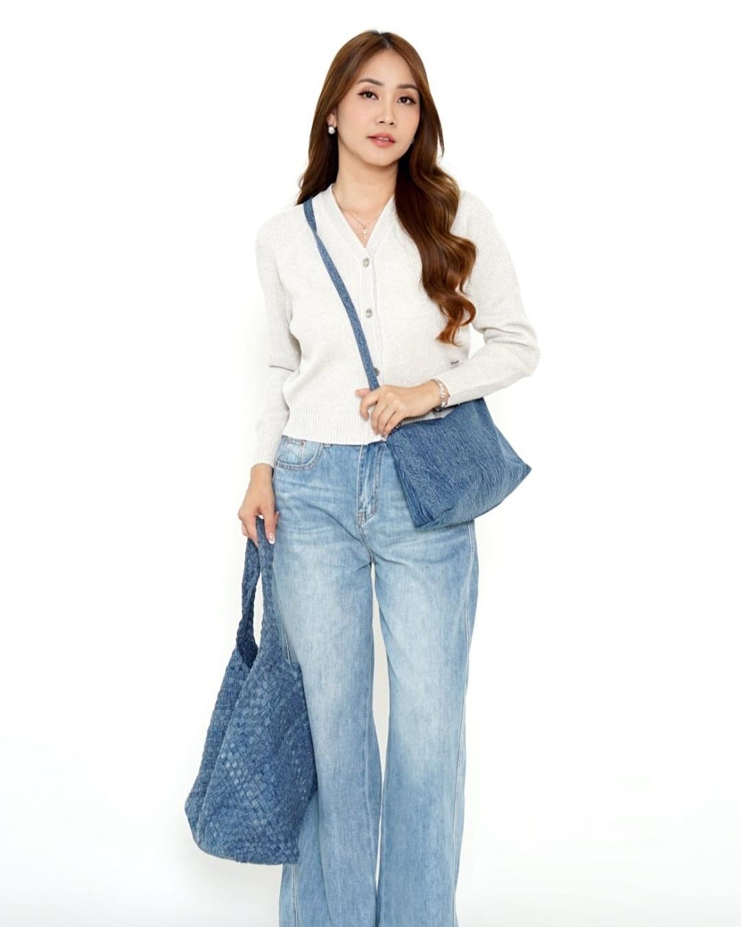 Denim Hobo Bag thumbnail 7