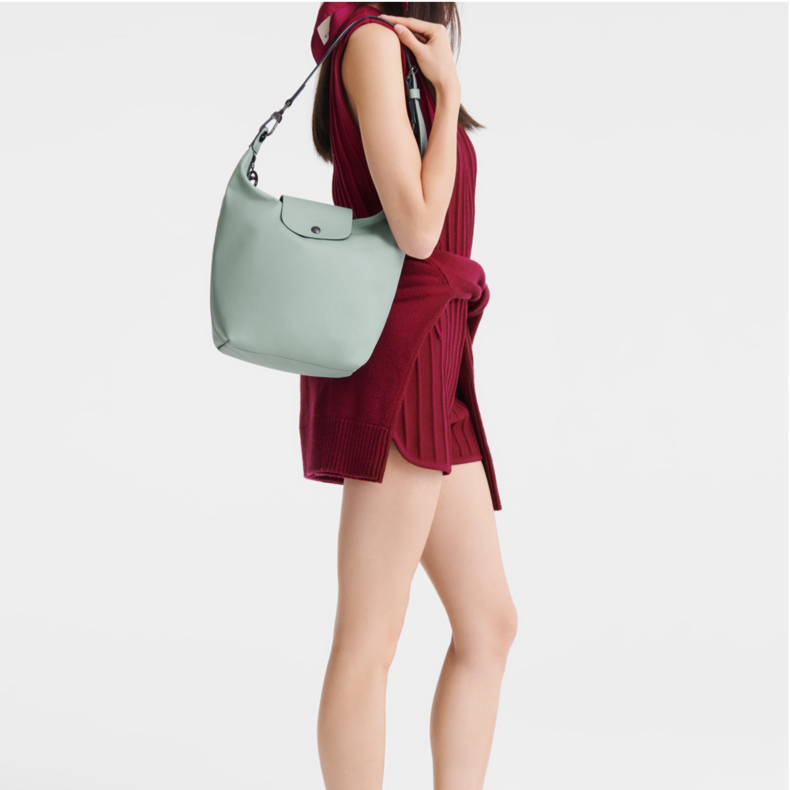 Le Pliage Xtra Shoulder Bag – Soft Sage Mint thumbnail 4