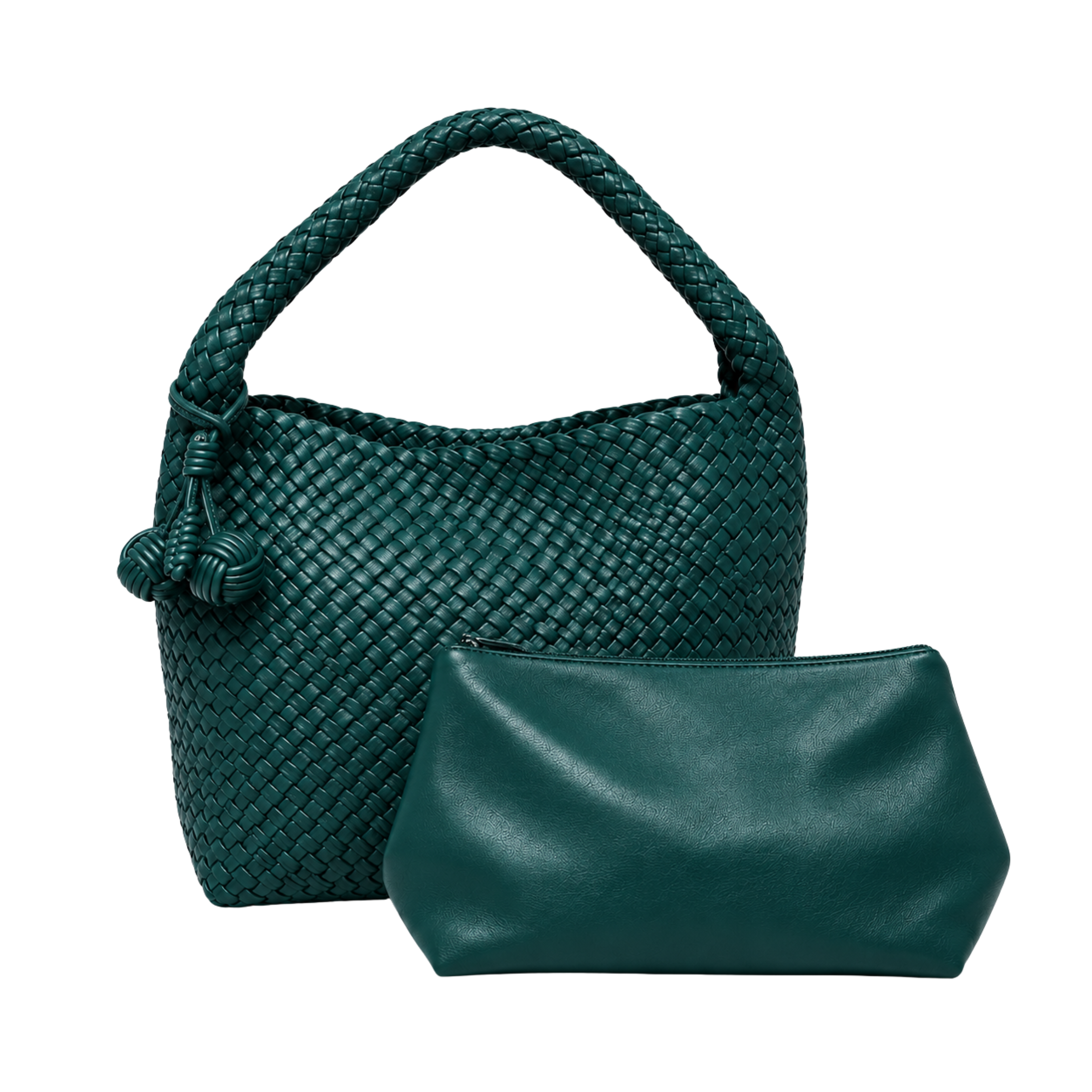Zia Leather Shoulder Bag – Deep Teal thumbnail 2