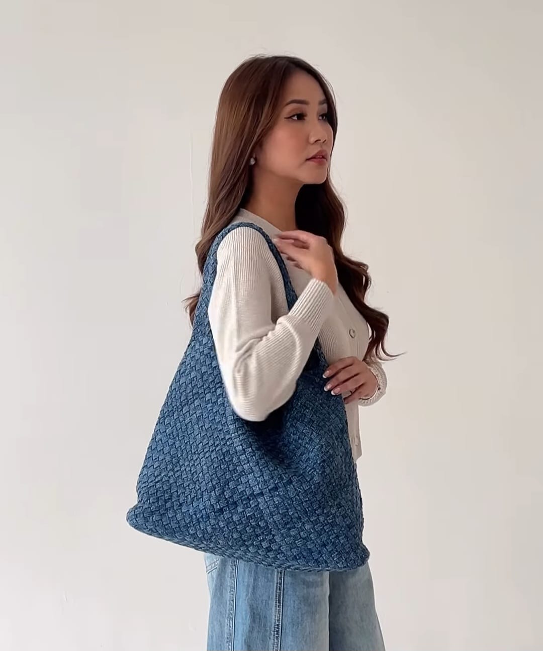 Denim Hobo Bag thumbnail 5