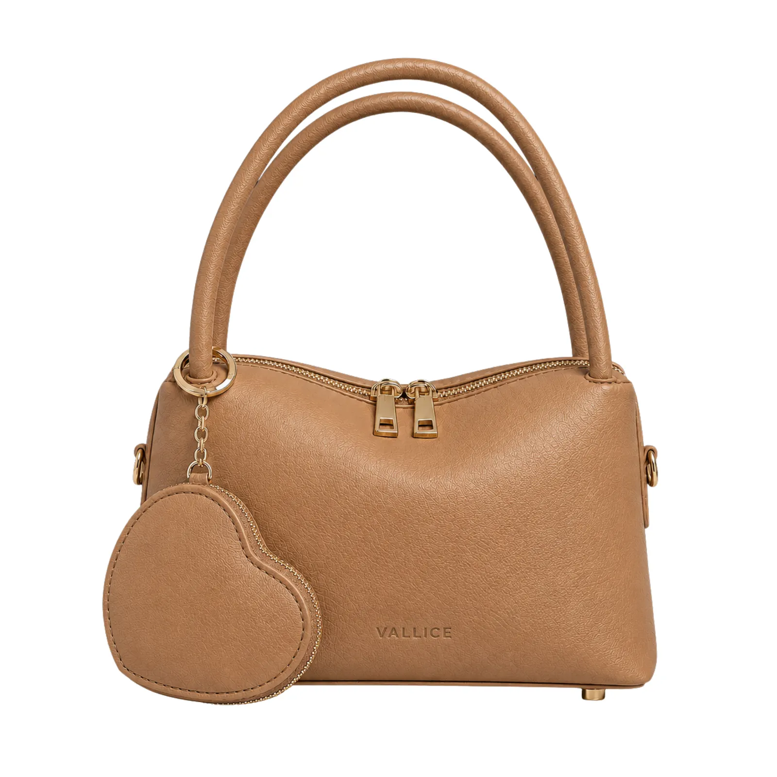 Brielle Bag & Heart Charm Pouch – Mocca