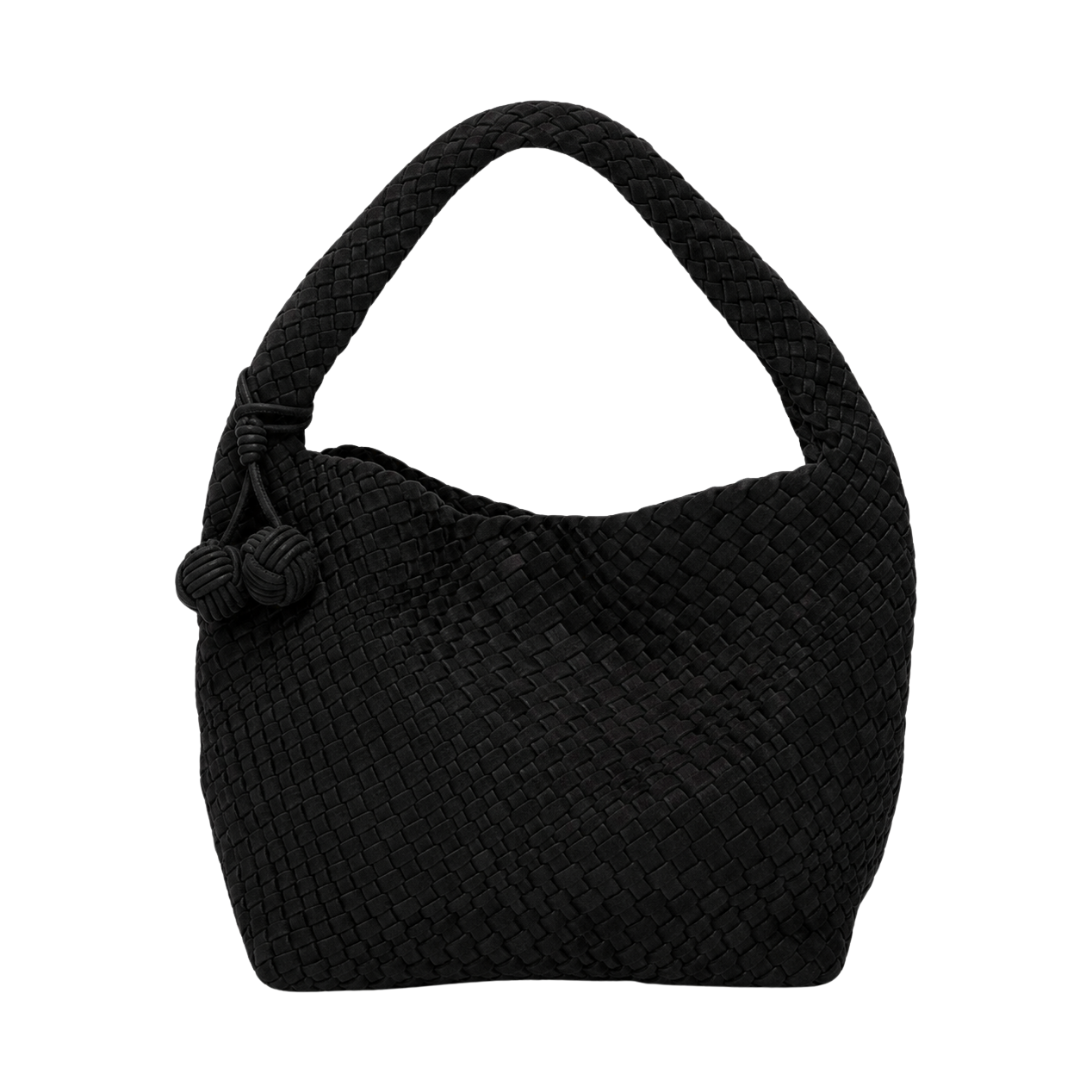 Zia Suede Shoulder Bag – Black