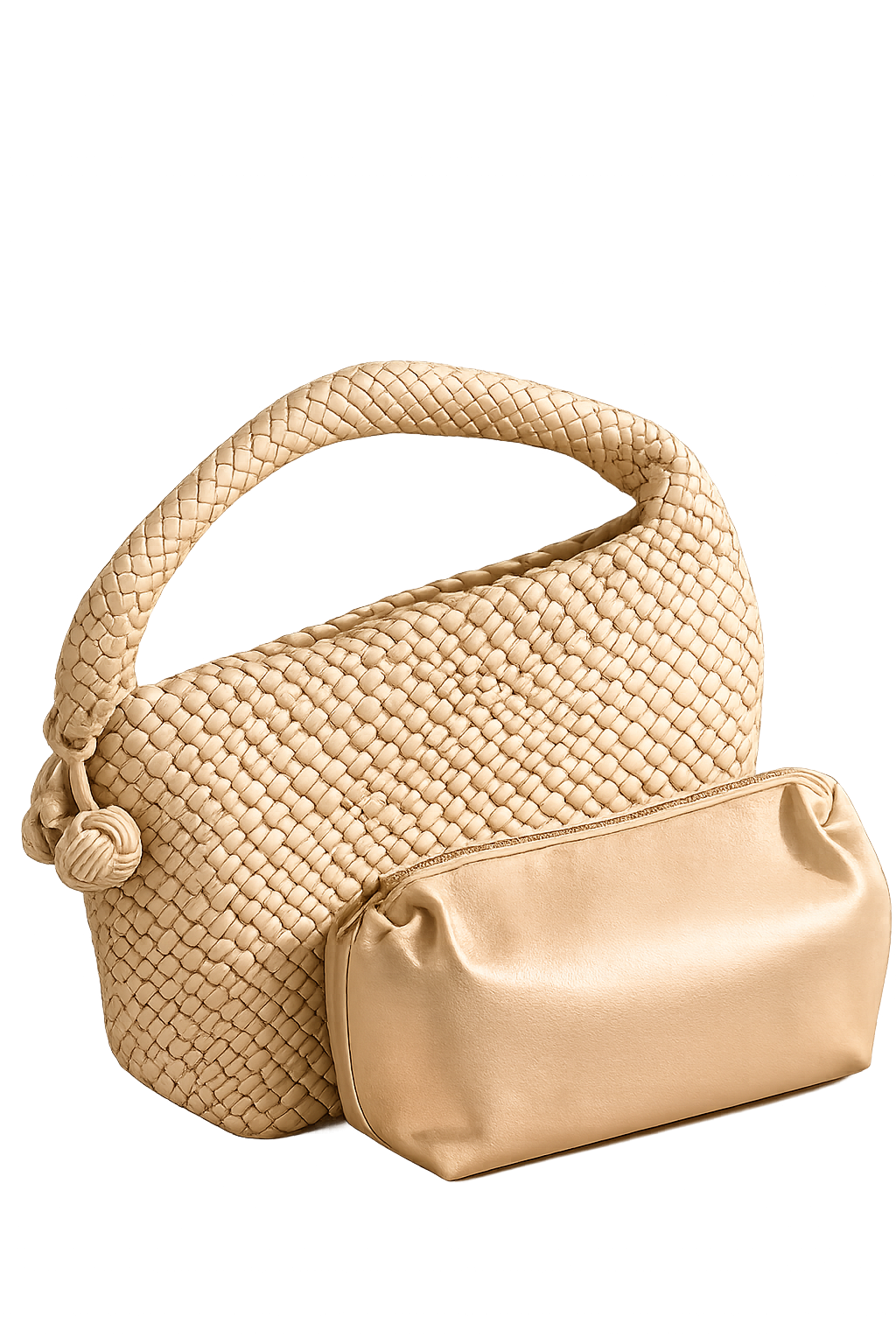 Zia Leather Shoulder Bag – Dark Champagne Gold